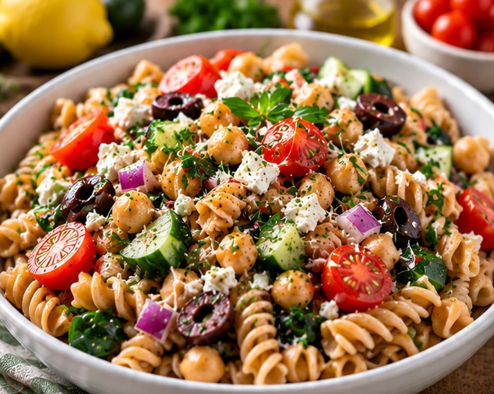 Mediterranean Chickpea Rotini