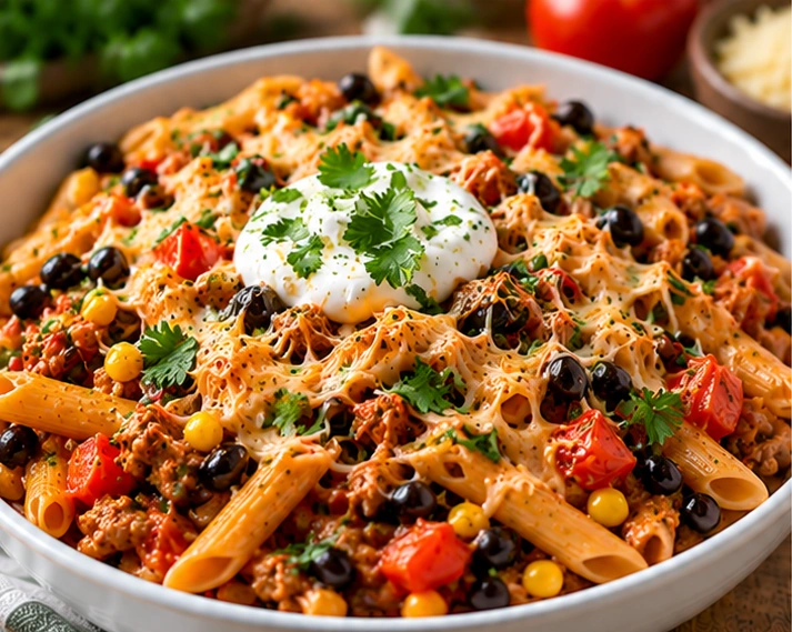 Chicken Parmesan Pasta Skillet
